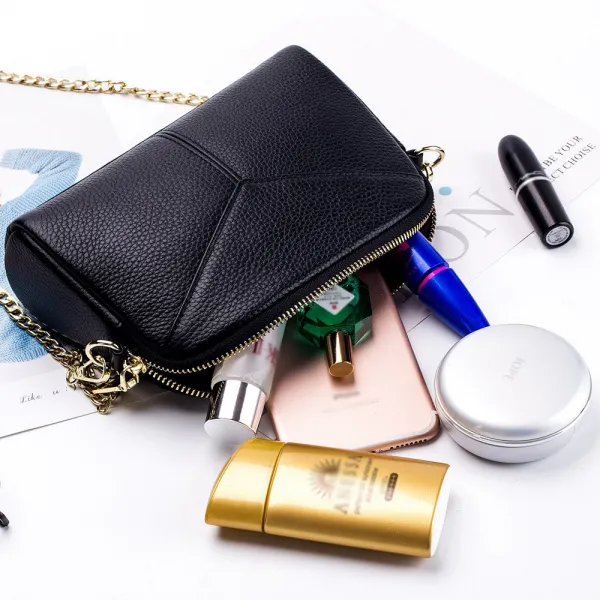 Tennmall 최상층가죽파우치여자의부드러운가죽어깨미니가방가죽레저전화가방