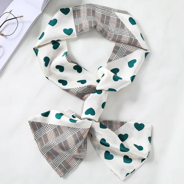 미니스카프 동일한타입 쁘띠 길죽한 작은스카프 여자패션 유행패션 코디하기쉬운 레이스스카프 가을겨울 스카프