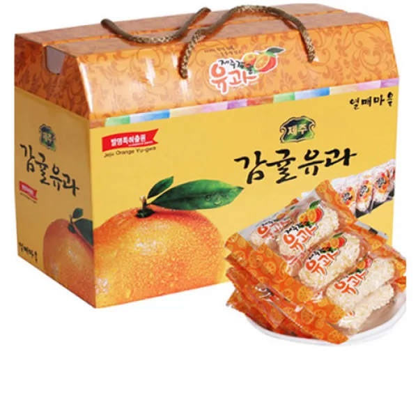 열매마을 제주 감귤유과 한과세트, 1kg, 1개 (낱개포장)