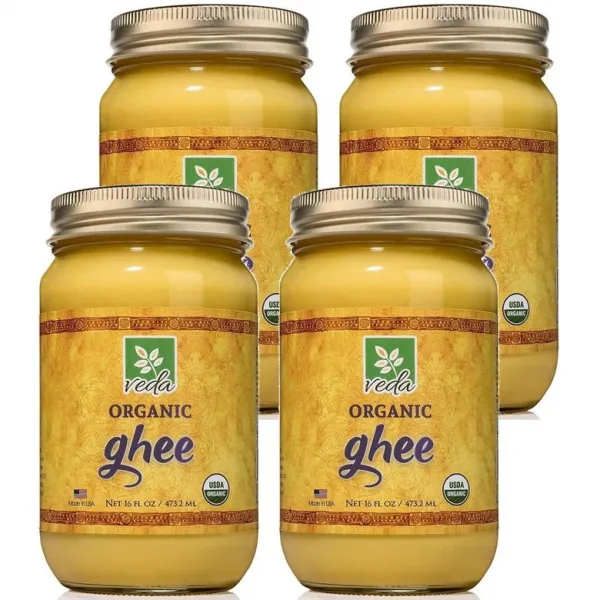 Veda Organic Ghee 베다오가닉기 기 버터 자연유래 그라스 페드 클레어파이드 버터 473ml GHEE, ４개　(개당 44,500원 - 코드564p)