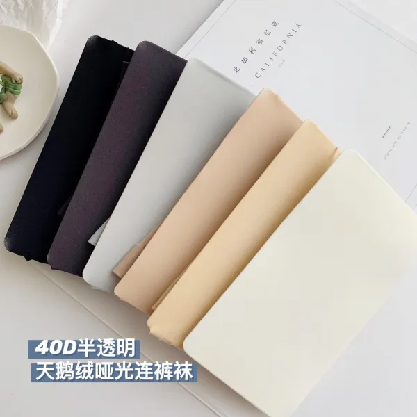 봄 여름 계절 몽롱함 40D 반투과 명 맨다리 피부 색깔 무광 얇은 백조 융털 올풀림방지 여성