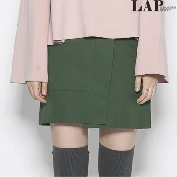 LAP 랩(LAP) made by LAP 컬러 미니 스커트 AG4WS982