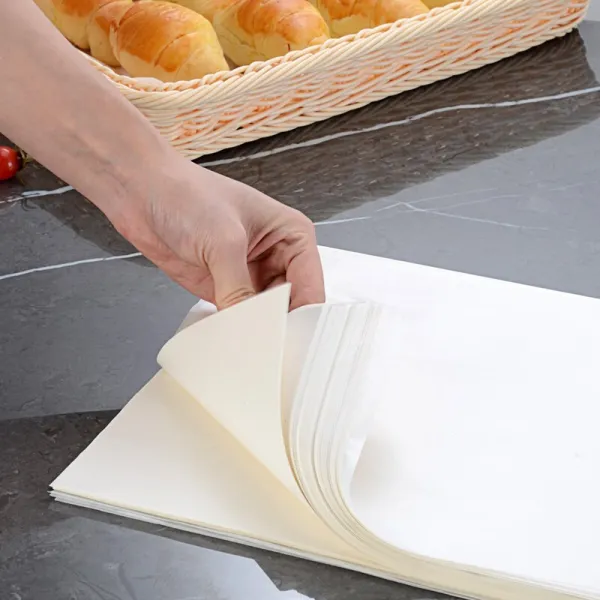 상업 용 오븐 팬 트 레이 지 포장 베 이 킹 기름 방지 주방 튀김 분식판 v 정방형 2222222222cm 500 장 / 가방