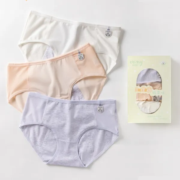 생리 기간 여성 분실방지 미드 빅 동 중학교 고등학교 소녀 순면 코튼 여자 시일 삼각팬티