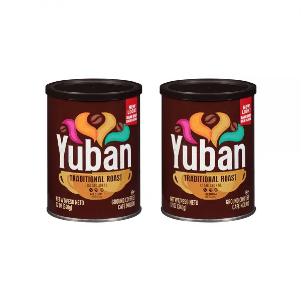 Yuban Traditional Medium Roast Ground Coffee 유반 트레디셔널 미디움 로스트 그라운드 커피 12oz(340g) 2팩, 1개