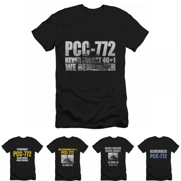 트렌드밤 서해수호의날 천안함티셔츠 반팔티 긴팔티 3xl Ch 0045 반팔 티셔츠 블랙