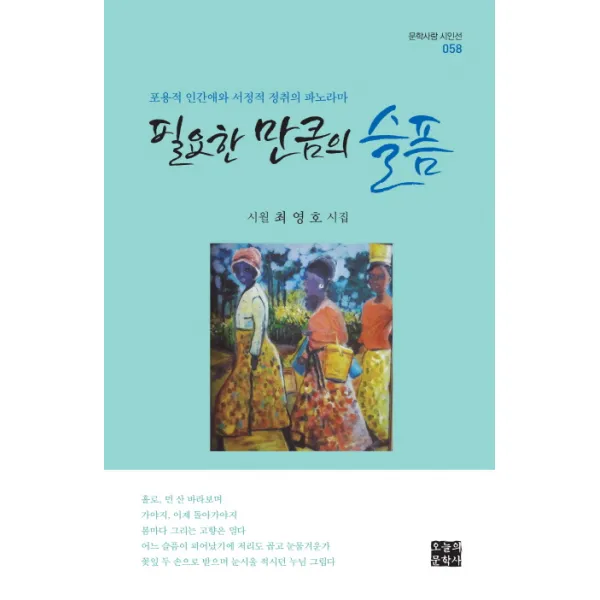 필요한 만큼의 슬픔:시월 최영호 시집 오늘의문학사