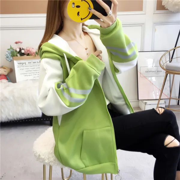 코코치 여성 후드 집업 후드티D16