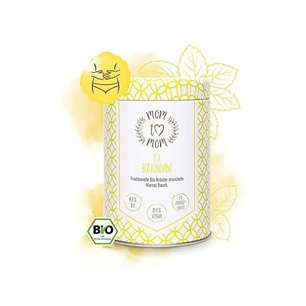 Mom to Mom® 밸리 러브 | 임신 차 1학기 임신을 즐기다 50g 캔 느슨한 허브 100% 인증