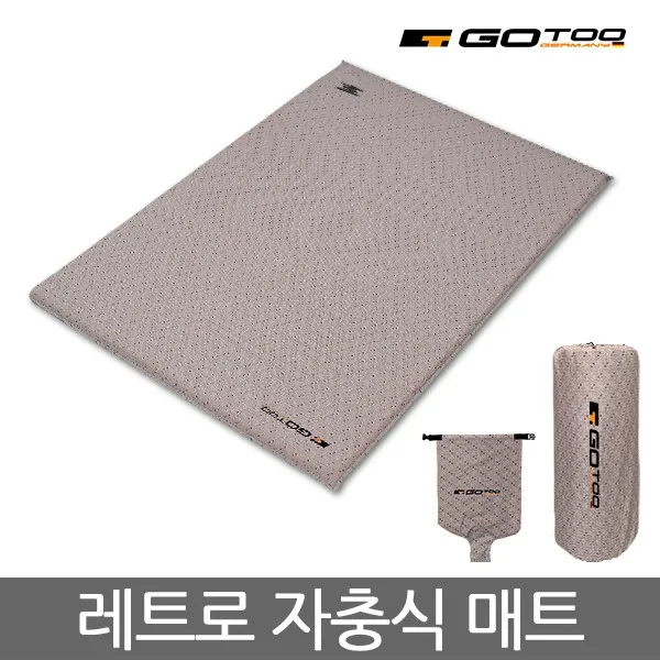 [레펙스] 고투 레트로 더블 자충식 에어 매트 GTM-145009, 상세 설명 참조, 상세 설명 참조