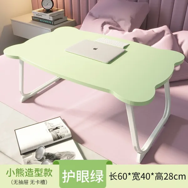 다시금 침대위 작은테이블 플바인딩 루즈테이블 기숙사 윗가게 창문블라인드 소녀 침실 땅바닥에 앉다 책상테이블, 레이아웃 곰돌이 그린