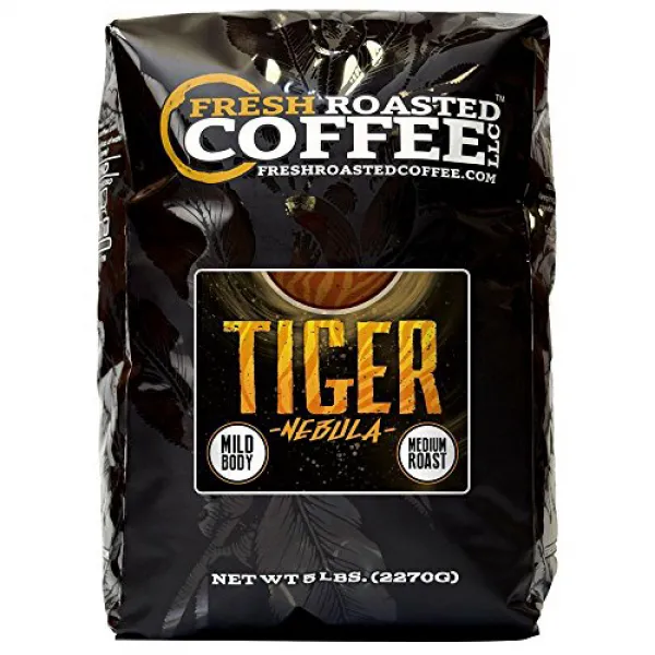 Tiger Nebula Coffee Artisan Blend Whole Bean Bag Fresh Roasted Coffee LLC. (5 LB.) 호랑이 성운 커피 숙련공, 1