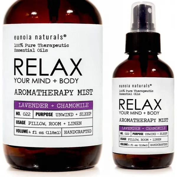 RELAX 라벤더 베개 미스트 라벤더 & 카모마일 라벤더 베개 스프레이 무료 30 분간 수면 오디오 진정, 1