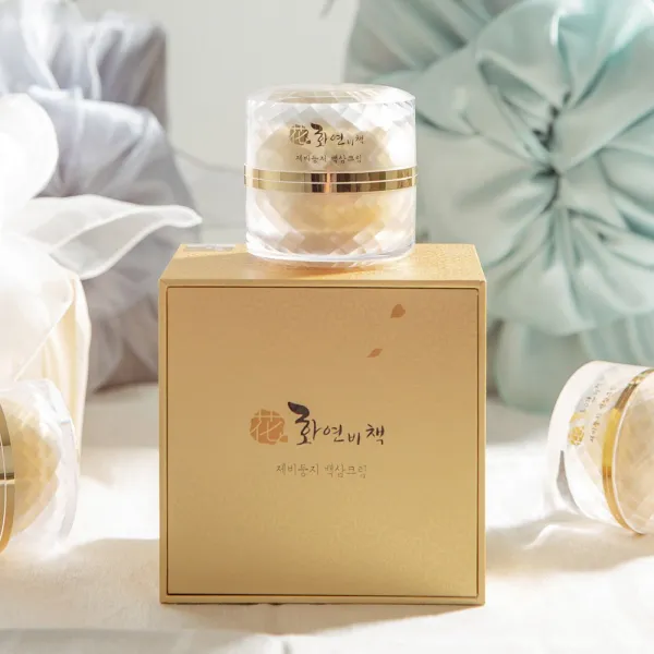 화연비책 목주름개선 제비둥지 백삼넥크림 한방 미백 쇄골 탄력, 50g, 1개