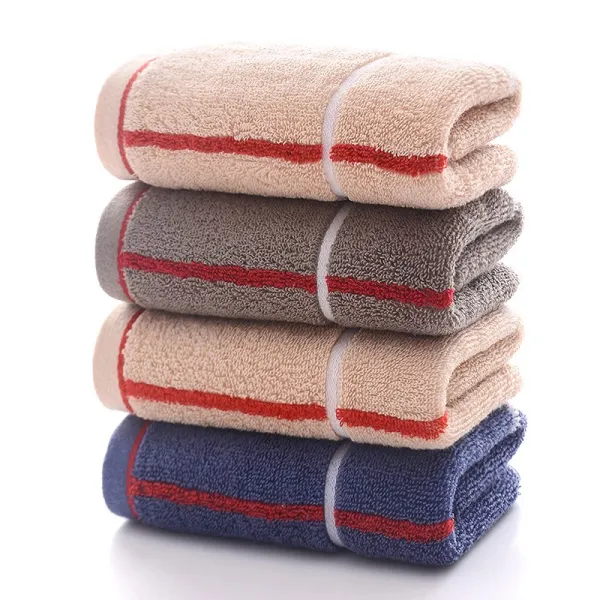 순면수건 4스틱 룩 코튼 흡수 털 빠지지 않음 세수 목욕 가정용 어른 소프트 두꺼운 답례했다 3880453689 초콜릿색이 짙다 칸 수건 3색 4스틱