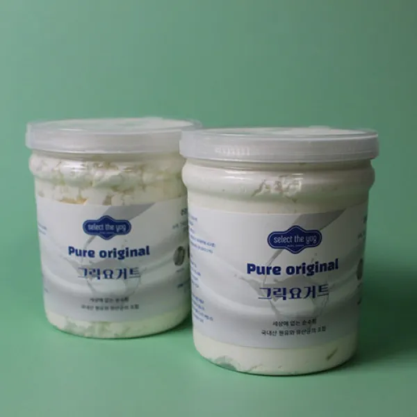 [당일발송 13시 이전 주문건]SET[500g*2개] 셀렉더요그 플레인 다이어트 떠먹는 꾸덕한 수제그릭요거트, 2개(500g*2), 500g