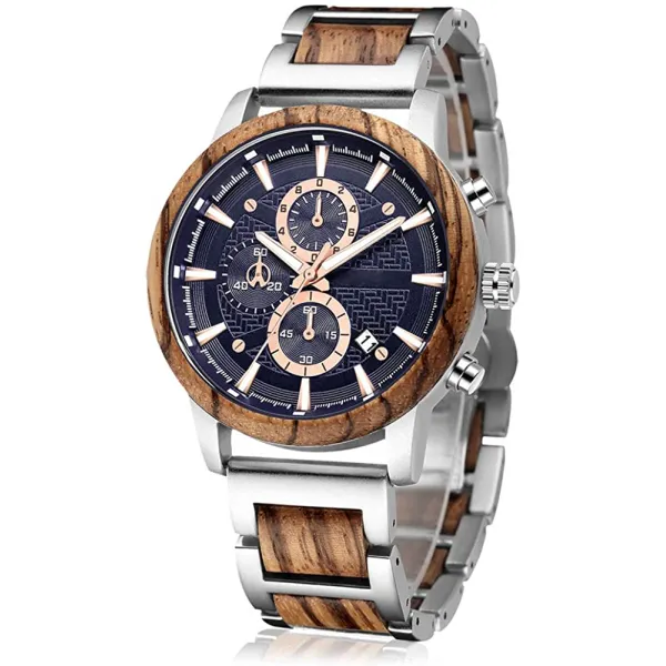 MEN 주의 WOODEN WATCH SHIFENMEI S3016 MULTIFUCTIONAL WOOD 시계들 표준 다발 내분비선 성신 생물 패션 미상 남성 WRIST WATCH 멋
