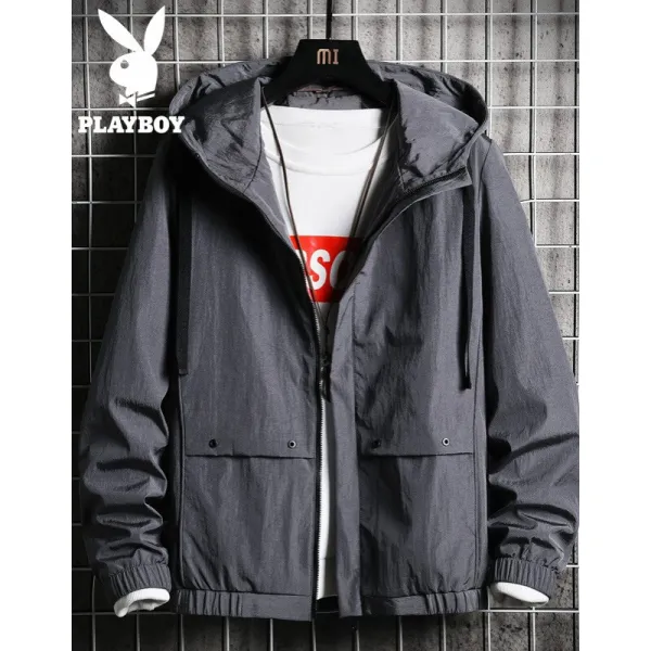 카 사 노 바 점 퍼 남 후드 점 퍼 봄 가을 패션 어디 에 나 잘 어 울 리 는 남성 미 제 이 8020 다 크 그레이 XL, 상세페이지 참조