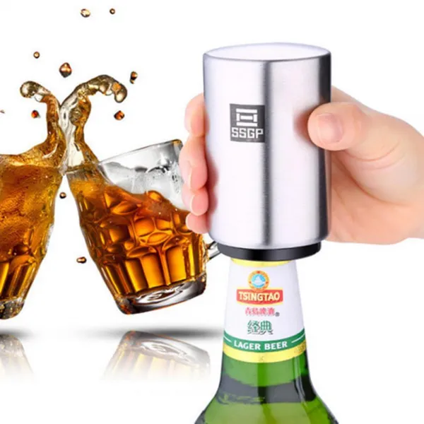 스텐 자동 오프너 스마트 병따개 병맥주 이지오프너 만능오프너 뚜껑오프너