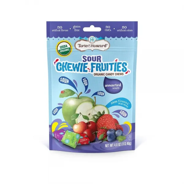 토리앤하워드 츄위 후르티 캔디 Chewie Fruities Sour Assorted Flavors 4oz(113.4g) 4팩, 113.4g