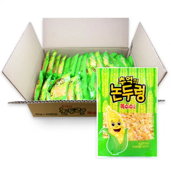 좋은세상 추억의 논두렁 옥수수스낵 BOX[45gx40개입], 40개, 45g