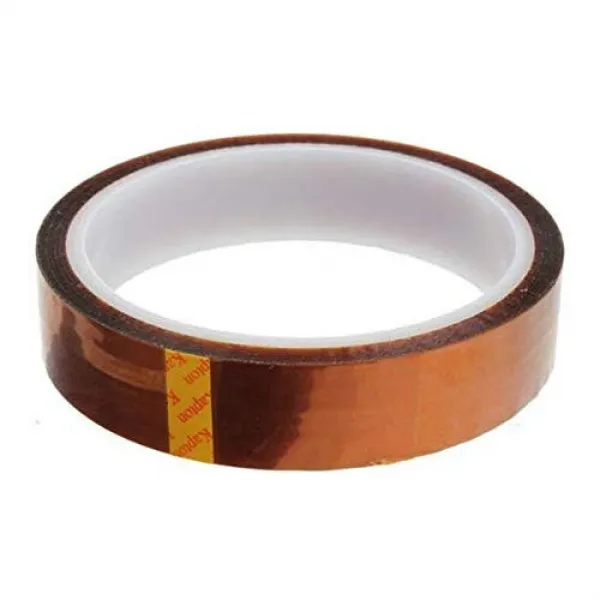 ASPEN BURG 2 Rolls (10mm and 5mm) High Temperature Heat Resistant Kapton Tape Polyimide Film Adhesive Tape, Size Name = 20 mm