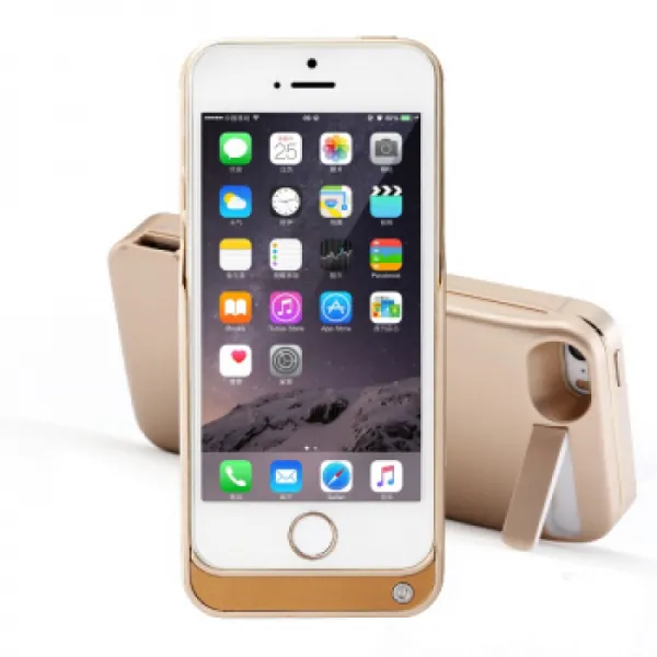 iphone5 / 5s / SE 5 / 5S / 5E 지방 금을위한 PNZ Apple 뒤 클립 보물 5S 기동성있는 힘 무선 4200 mAh