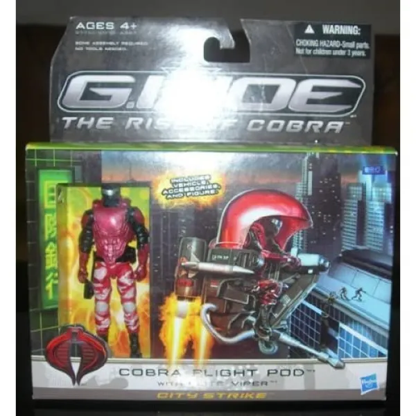 Eom Elite Viper G.i.가 장착 된 Cobra Flight Pod Joe The Rise Of Cobra 독점 E0900004gx80a46 기본