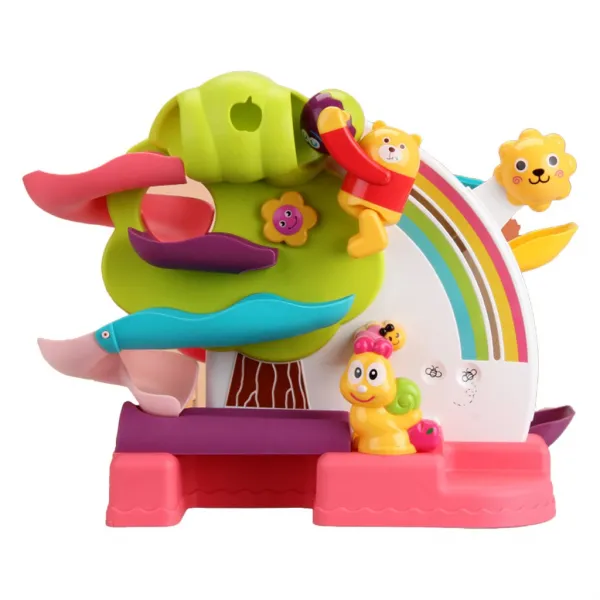 Zeyuan장난감 세트를 조립하는 아이를위한 Muticolor 만화 자전 덩크 곰 큰 활주