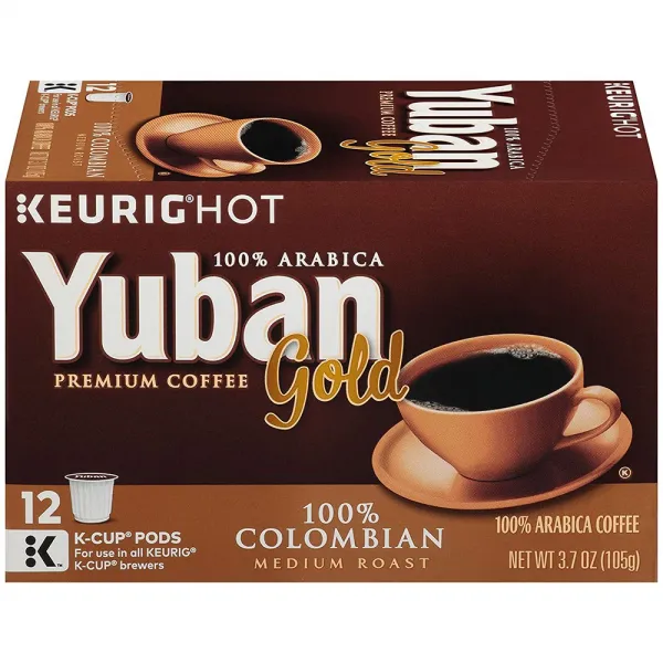 Yuban Gold Colombian Keurig K Cup Coffee 유반 골드 콜롬비안 큐리그 캡슐 커피 12개입 3.7oz(105g) 6팩, 1개