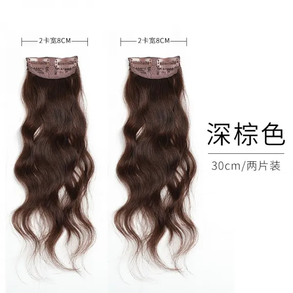 부분가발 메이얼 생머리 여성 볼륨 증발 양이 둔함 말단말똥 에그롤 매트 발매 헴라인 경미한 소량 탈모이다 2466038377 30cm 다크브라운 미니 사이즈