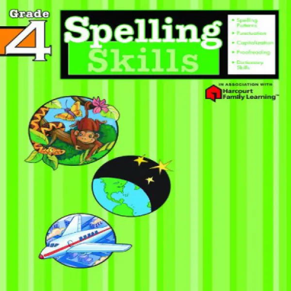 Spelling Skills: Grade 4 (Flash Kids Harcourt Family Learning) 철자법 : 4 학년 (Flash Kids Harcourt 가족 학습, 1