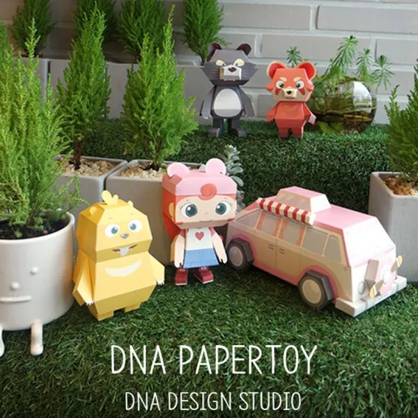 DNA디자인 두다다쿵 페이퍼토이 종이인형