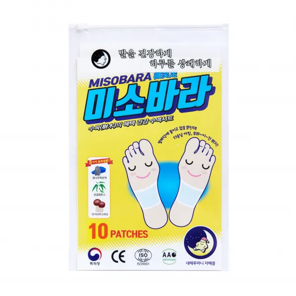  네떼루마니 미소바라 목초 수액패치 10입 참나무 목초액 건강수액시트 발건강관리