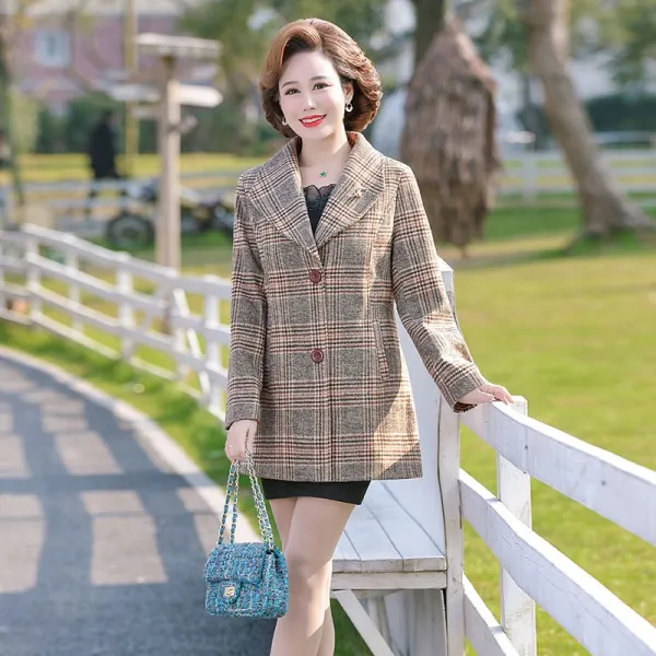 빅사이즈 부인복 아줌마큰옷 엄마상견례옷차림 줌마룩 중년여성자켓 엄마옷 뚱녀코디 사모님패션