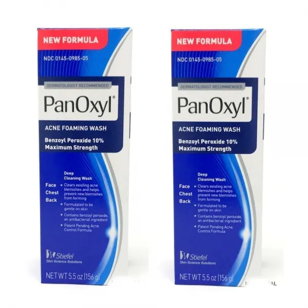 Panoxyl Acne Foaming Wash 팬옥실 아크네 포밍 워시 5.5oz 156g 2팩 1개