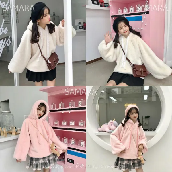 Qterra 특허브랜드 맨투맨 여성 캐주얼 램스울 맨투맨기모