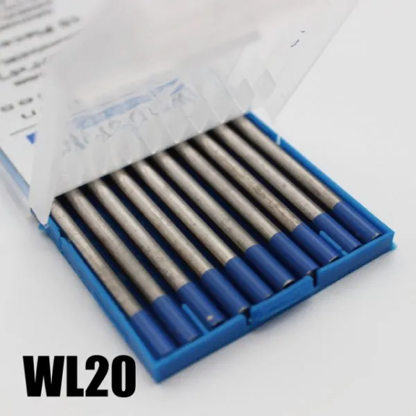 TIG 용접 텅텐 전극 옐로우 골 퍼플 그이 화이트 블루, WL20 Blue_6.4x150mm 5pcs