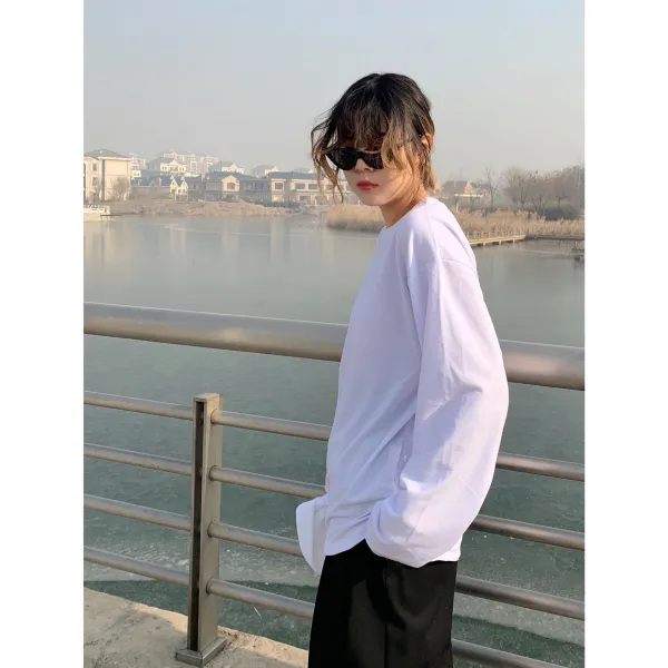 SISTERSHOP 시계 누이동생 손수 이것 겨울 가을 필히 들다 의 슬릿 화이트 이너
