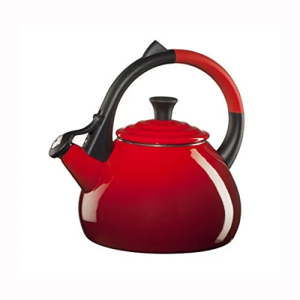 르크루제 Le Creuset Oolong 1.6-Qt. Enamel on Steel Whistling Teakettle - Cherry, 본문참고, 본문참고