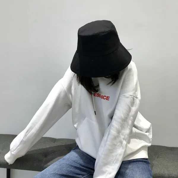 위파인더 일본어면과 나병 야생 큰 처마 어부의 모자 여성 한국어 버전은 작은 커버 얼굴 음영 선 스크린 분지 모자 조수
