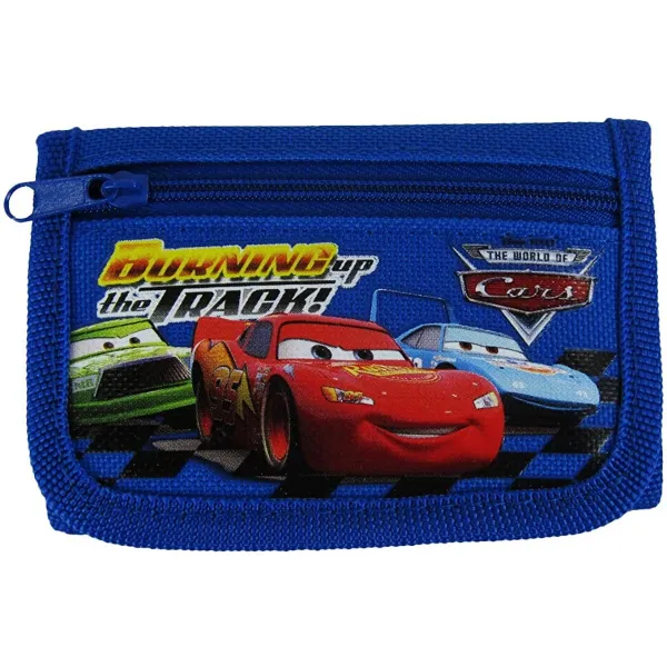 공식적으로 허가 생쥐 픽사에서 만들지 자동차 폐쇄 트라이 접다 지갑 - 병아리 힉스. 번개 mcqueen 그리고 그 왕