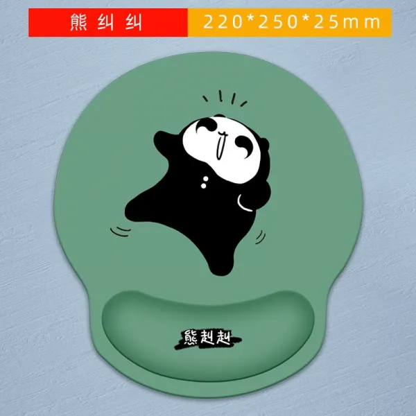 마우스손목보호대 팜레스트 마우스 손목 받침대 씩씩한 대 대 창의캐릭터 여성감 인즈풍 미끄럼방지 커스텀, 04 씩씩하다-3144-GR