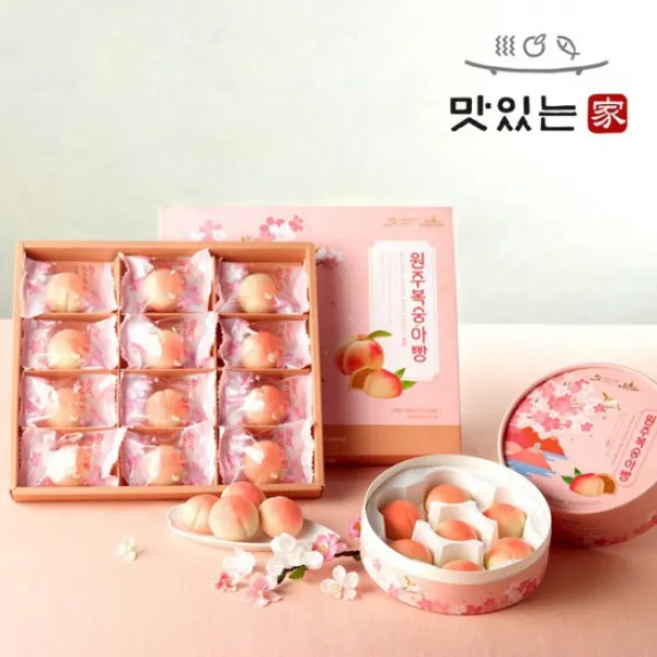 [맛있는 ] 원주 복숭아를 그대로~ 달콤한 복숭아빵, 01_복숭아빵 7개입, 상세설명 참조