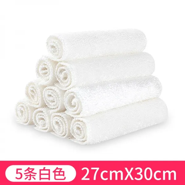 죽섬유 아니 기름 묻히고 설거지 천 집안일 청소 걸레 가정용 주방용품 갈게 오일 수세미 타올 물 빨아먹기 27x30cm화이트 5줄