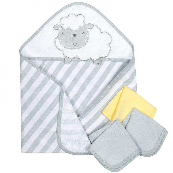 [미국 직구] Gerber 아기 목욕 수건 타월 용품 Lamb