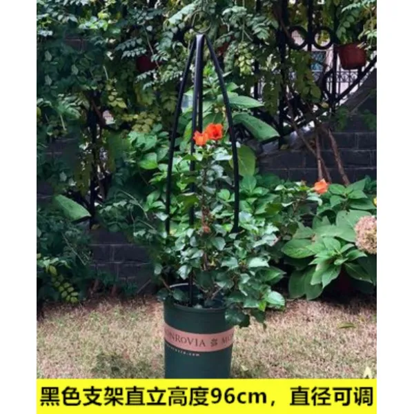 전원주택조경 오벨리스크 화초 장미지지대 홈가드닝 루스커스 침봉 화단만들기 옥상정원, 블랙 하나 + 작은