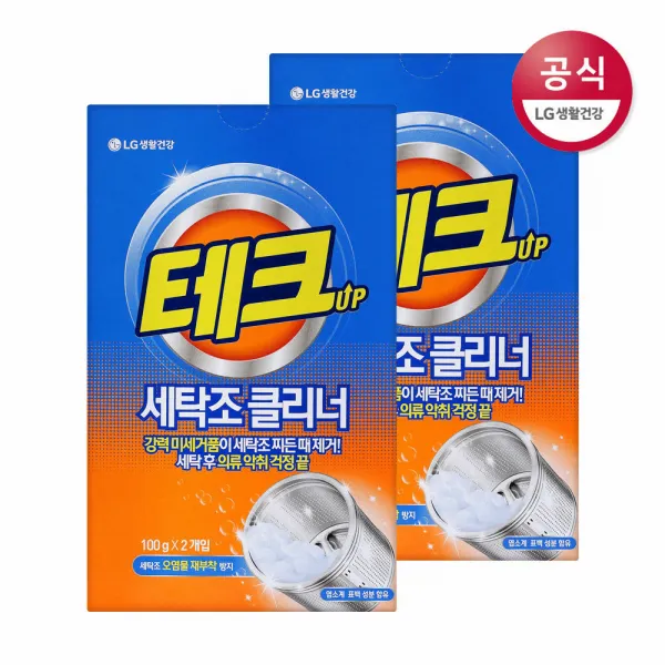 [신세계TV쇼핑]테크 세탁조 클리너 100g 2입 x2개, 단일상품, 단일상품
