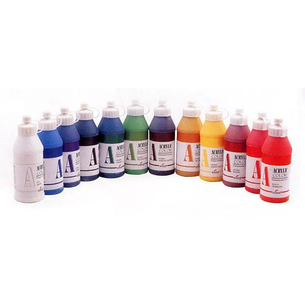 2 1 행사중 2개 사면 총3개 드려요 비비드 아크릴물감 200ml 15컬러 낱색, 갈색