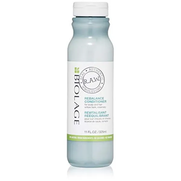 BIOLAGE RAW 재조정 컨디셔너 | 경량 두피 진정 컨디셔너 | 윌로우 바크 & 로즈마리 | 두피 머리 용 | 11 층 오즈. BIOLAG, 단일상품